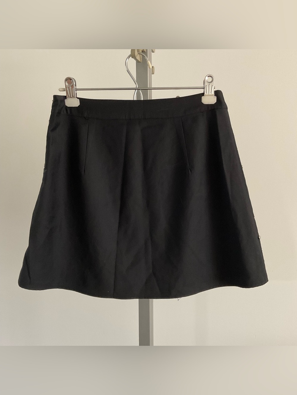 Aqua Black A-Line Skirt with Silver Studs - Picture 2 of 7